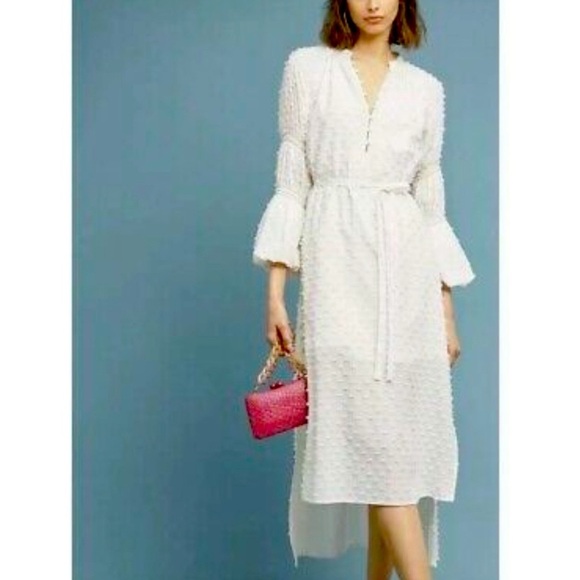 NWT! Anthropologie Where Mountains Meet White Boho Dress Size XS - Picture 1 of 13